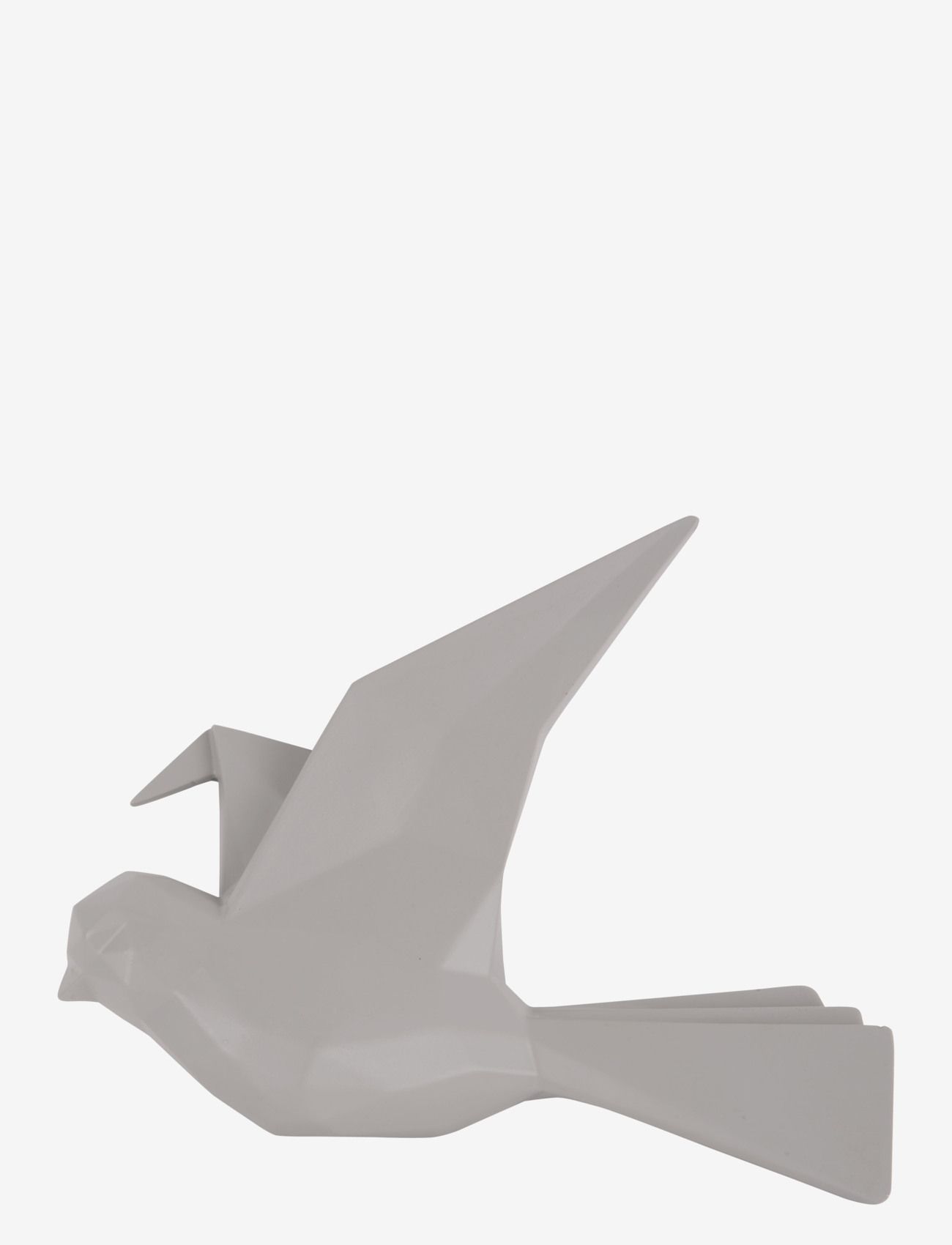present time - Wall hanger origami bird large - warm grey - 0