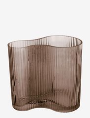 present time - Vase Allure Wave - födelsedagspresenter - chocolate brown - 0