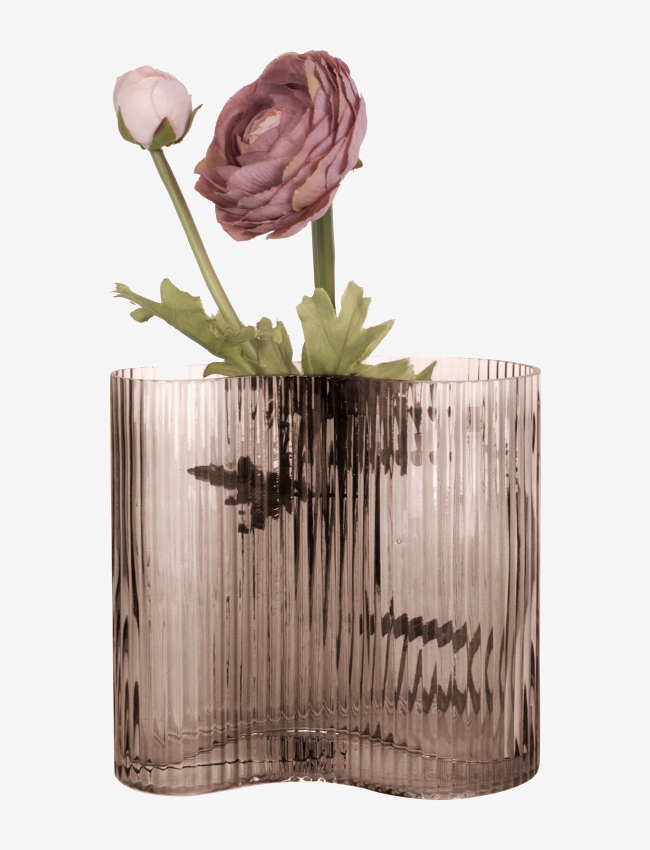 present time - Vase Allure Wave - laveste priser - chocolate brown - 1
