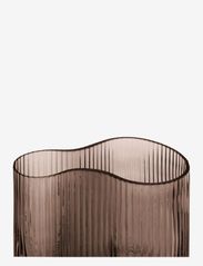 present time - Vase Allure Wave - birthday gifts - chocolate brown - 3