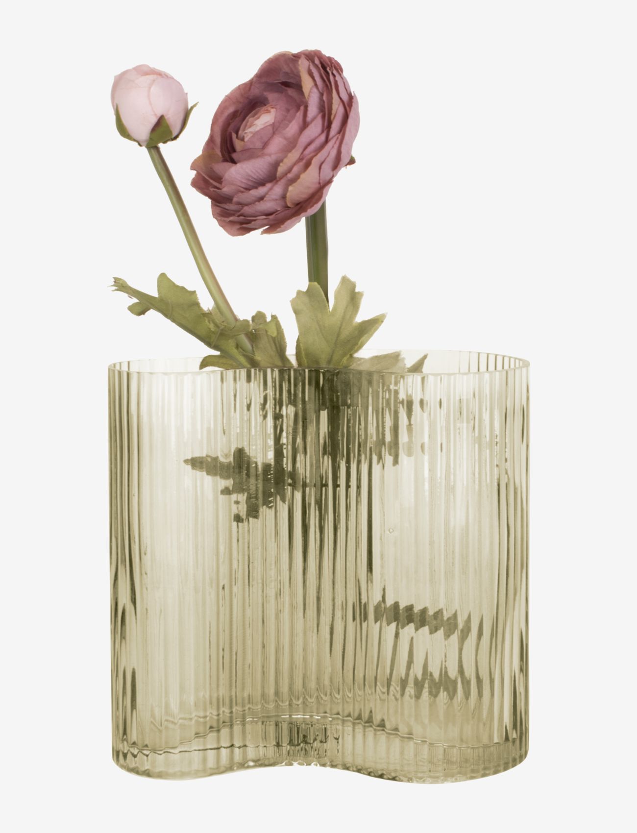 present time - Vase Allure Wave - födelsedagspresenter - moss green - 1
