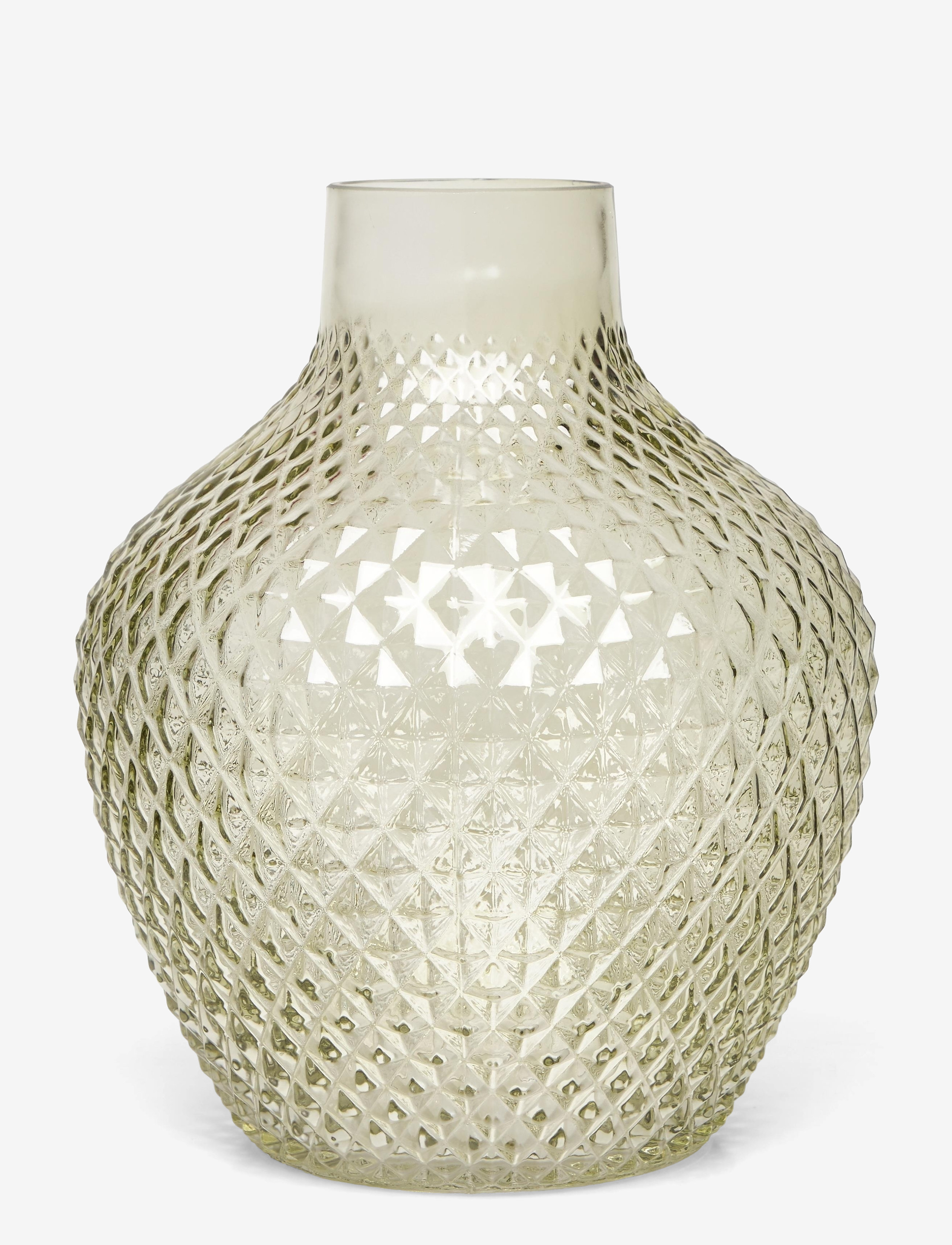 PRESENT TIME Vase Delight Grün - H16CM - Unisex