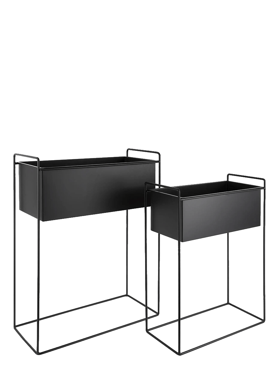 present time - Plant Pot Set Essence Straight - lillepotid - black - 1