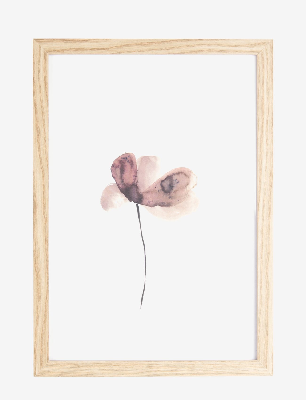 present time - Wall art Flower large wood frame - wood - 0