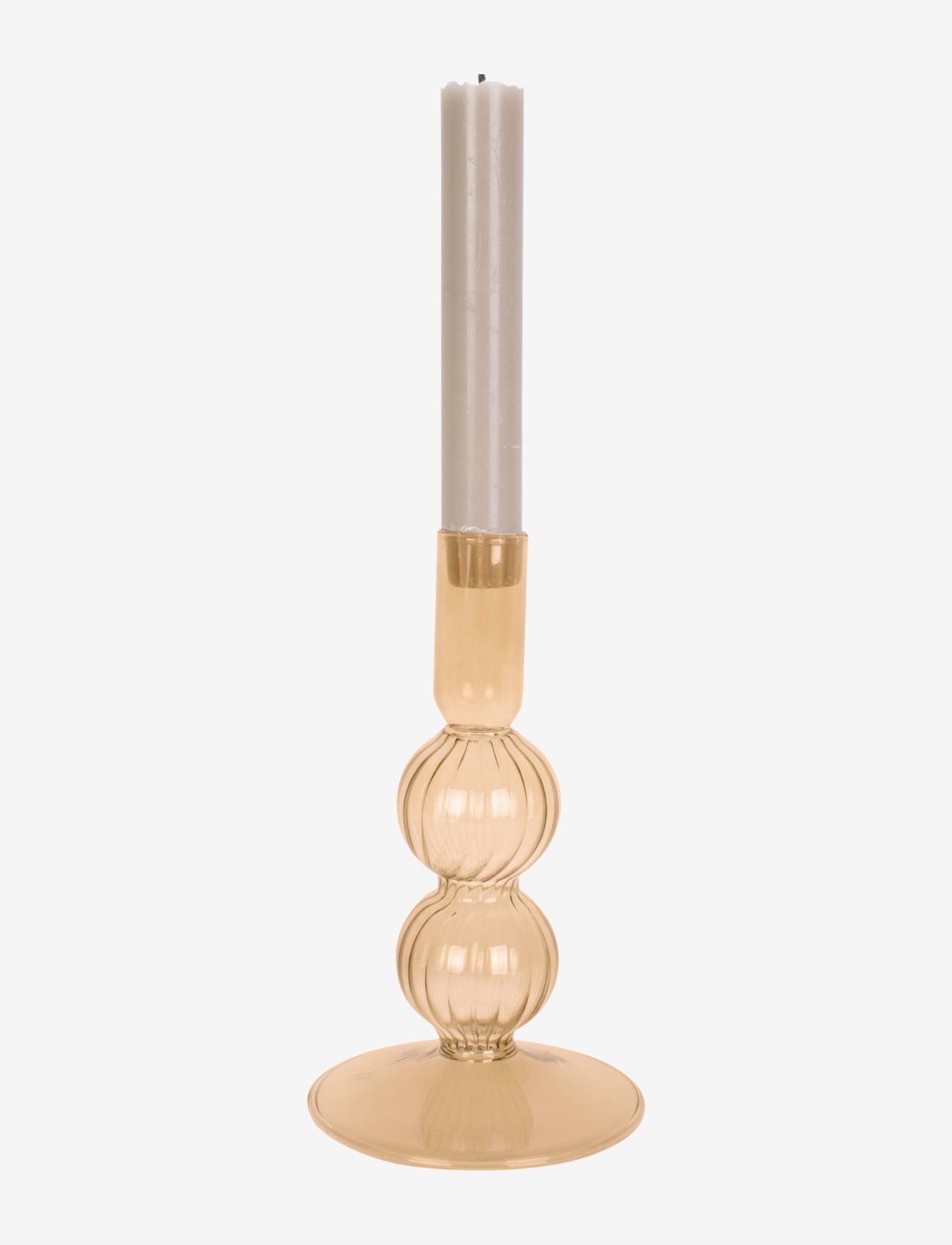 present time - Candle holder Swirl Bubbles - najniższe ceny - sand brown - 1