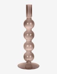 present time - Candle holder Swirl Bubbles - najniższe ceny - choco brown - 0