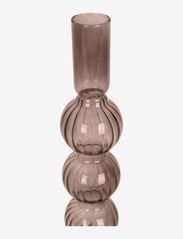 present time - Candle holder Swirl Bubbles - mažiausios kainos - choco brown - 2