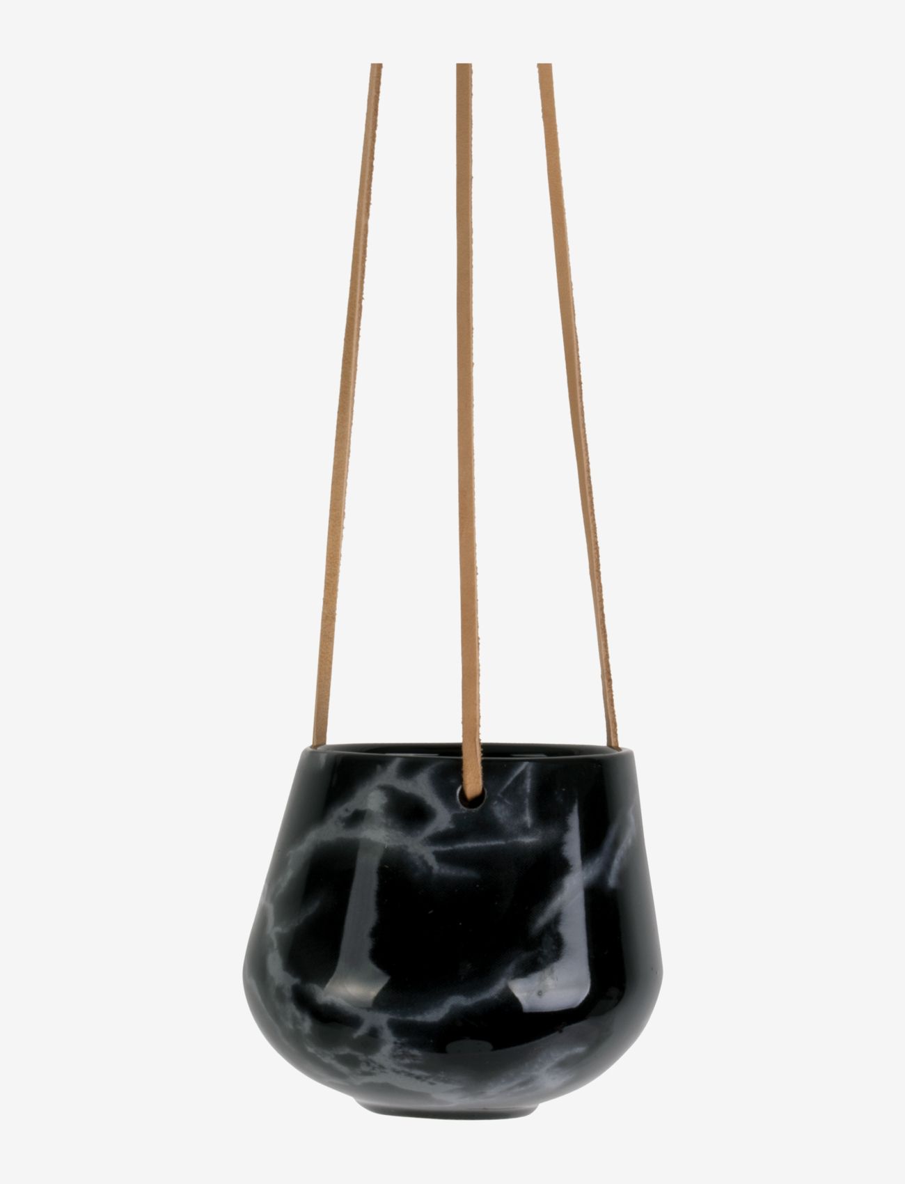present time - Hanging pot Skittle small marble print - zemākās cenas - black - 1