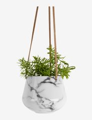 present time - Hanging pot Skittle small marble print - lowest prices - white - 2