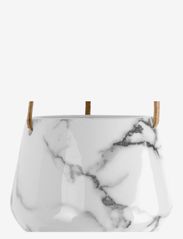 present time - Hanging pot Skittle small marble print - lägsta priserna - white - 3