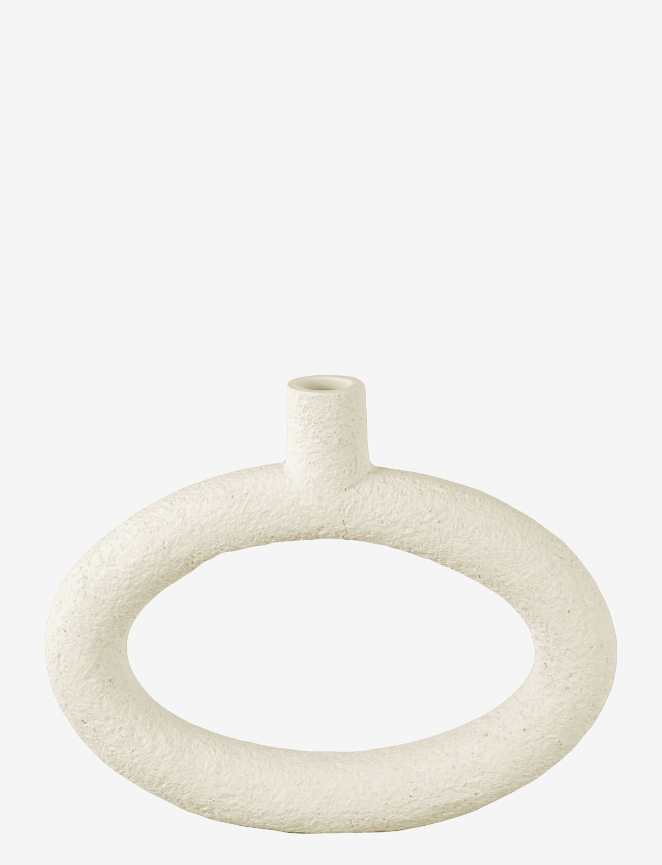 present time - Vase Ring oval wide - big vases - ivory - 0