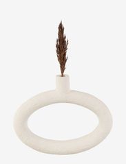present time - Vase Ring oval wide - große vasen - ivory - 1