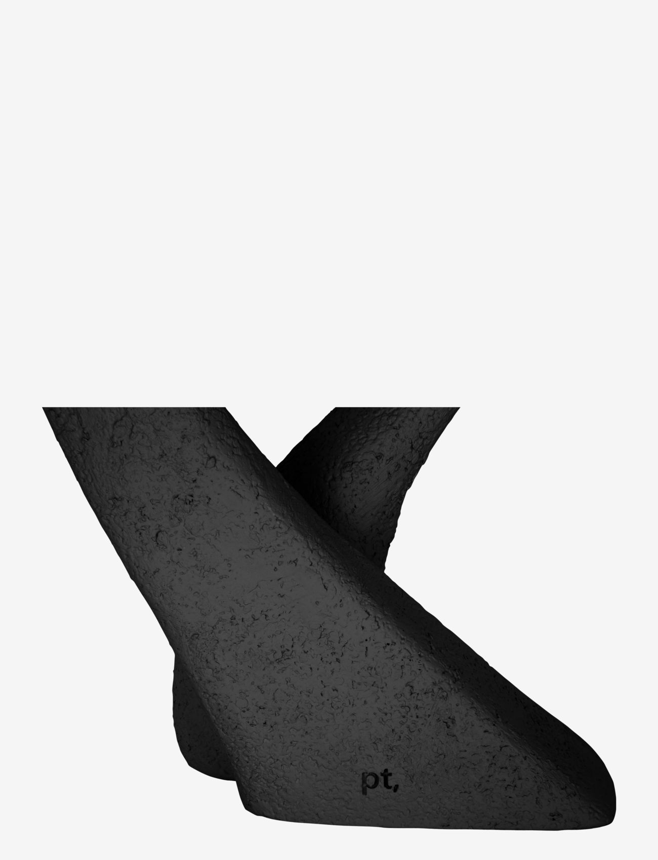 present time - Statue Abstract Art Bow - black - 3