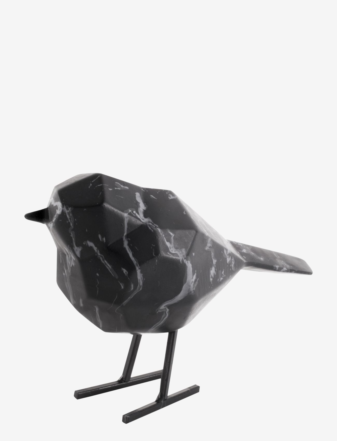 present time - Statue bird small marble print - najniższe ceny - black - 0
