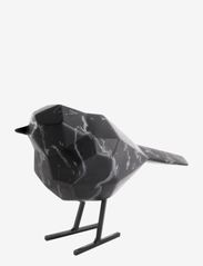 Statue bird small marble print - BLACK