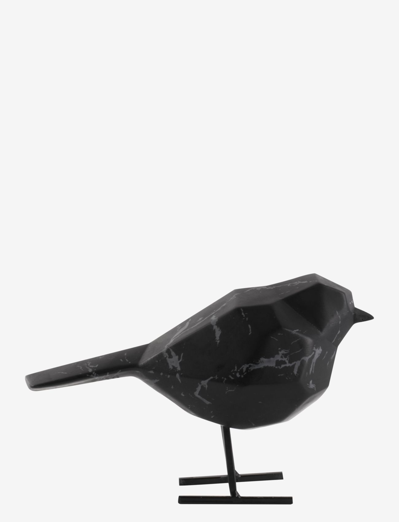 present time - Statue bird small marble print - black - 2