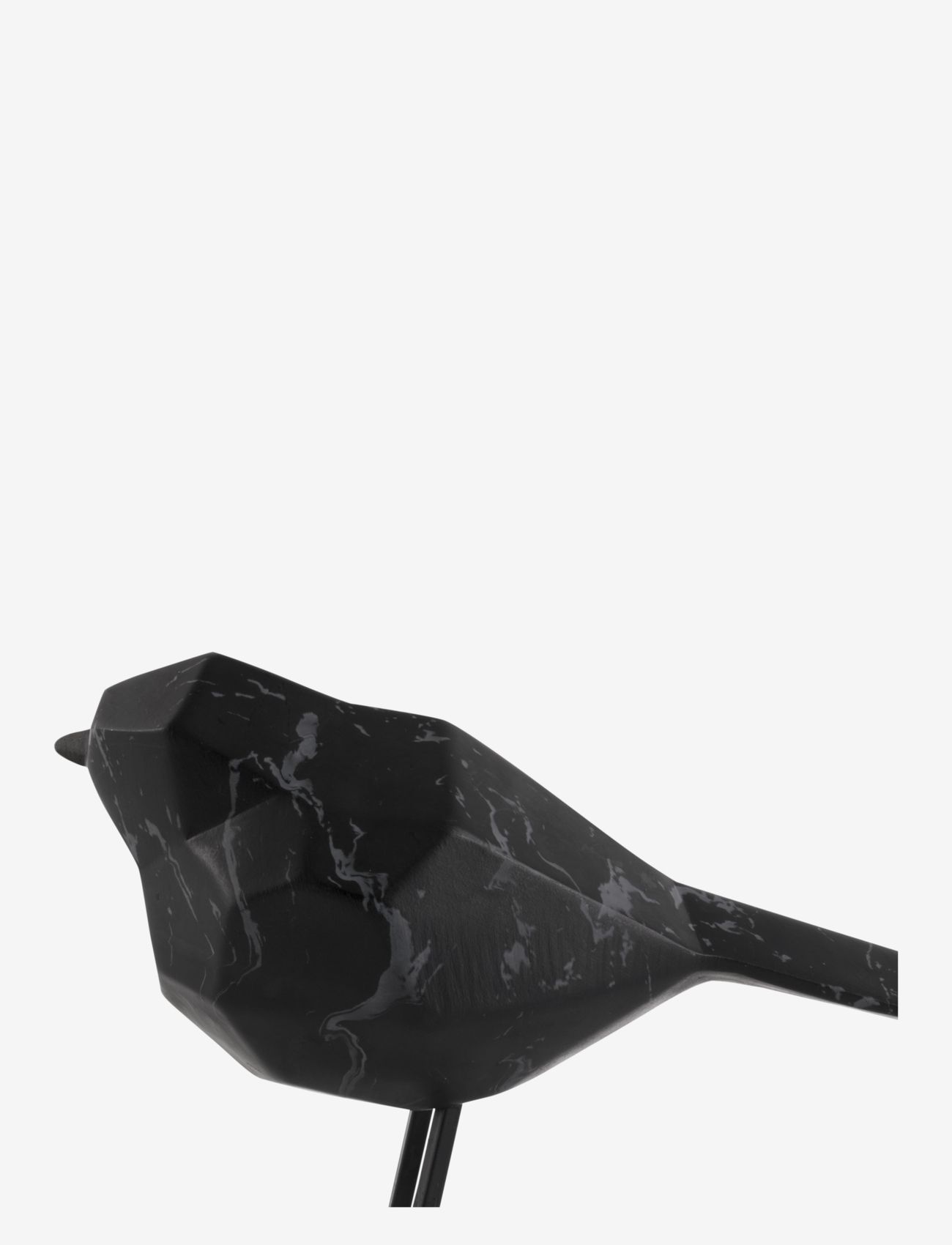 present time - Statue bird small marble print - black - 3