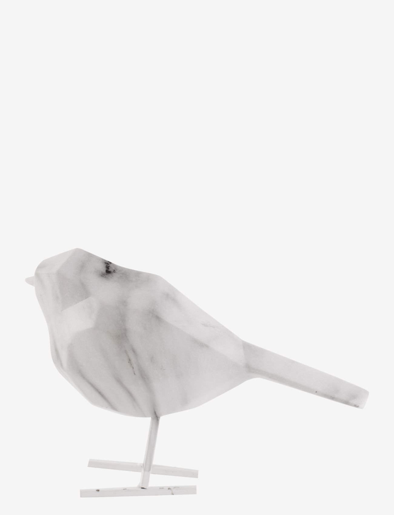 present time - Statue bird small marble print - white - 1