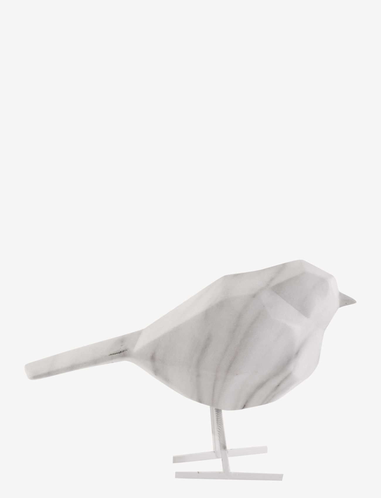 present time - Statue bird small marble print - white - 2