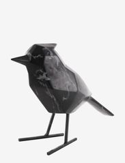 Statue bird marble print - BLACK