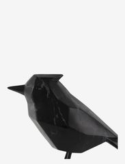 present time - Statue bird marble print - porcelāna figūriņas un skulptūras - black - 2