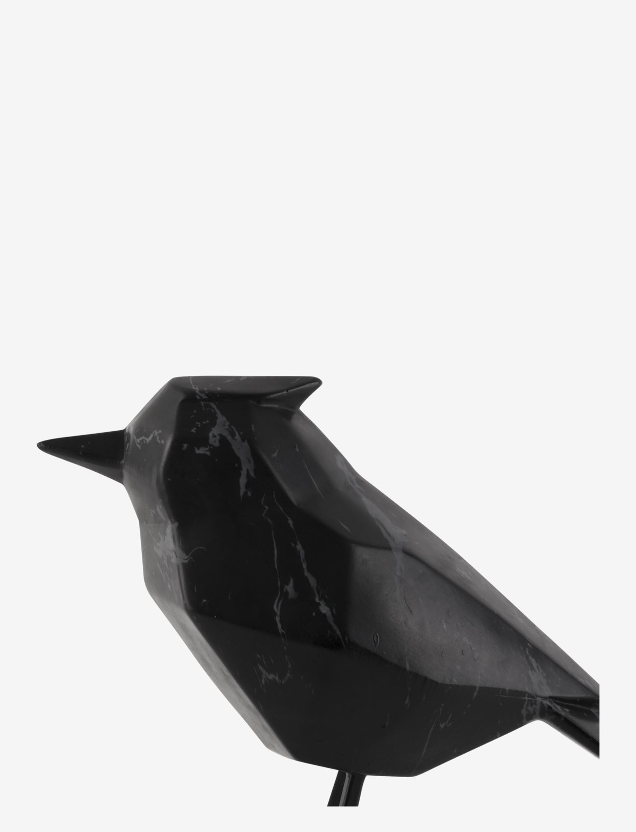present time - Statue bird marble print - black - 2