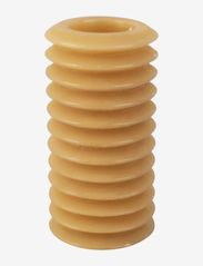 present time - Pillar candle Layered Circles 77h - lowest prices - sand brown - 0