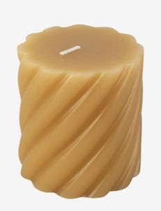 Pillar candle Swirl small 37h, present time