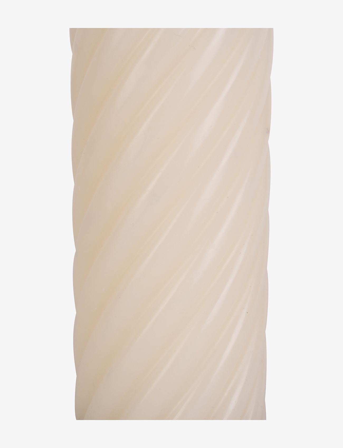 present time - Pillar candle Swirl 77h - lowest prices - ivory - 1
