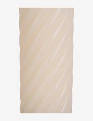 present time - Pillar candle Swirl 77h - lowest prices - ivory - 1