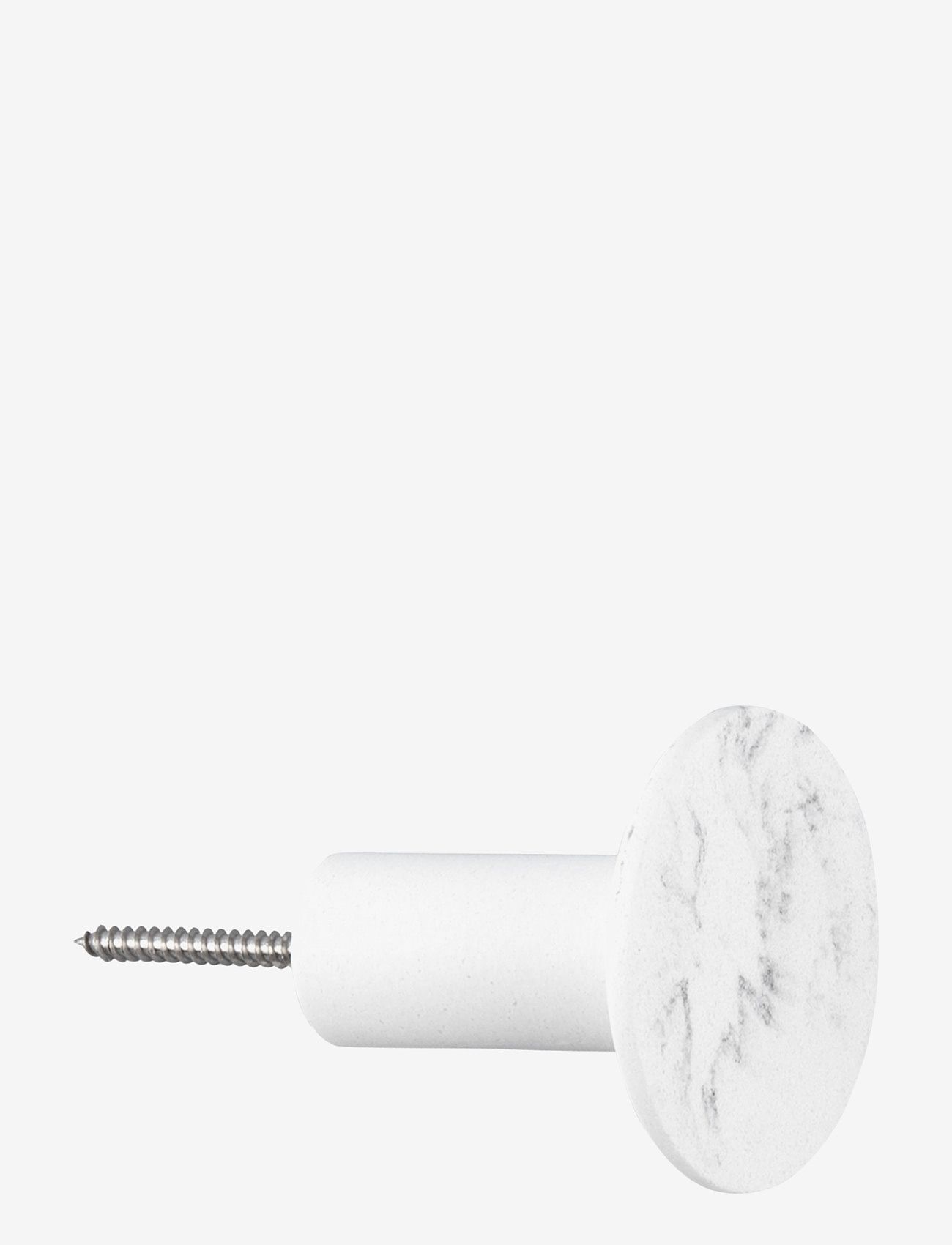 present time - Hook set Marble look polyresin white - white - 4