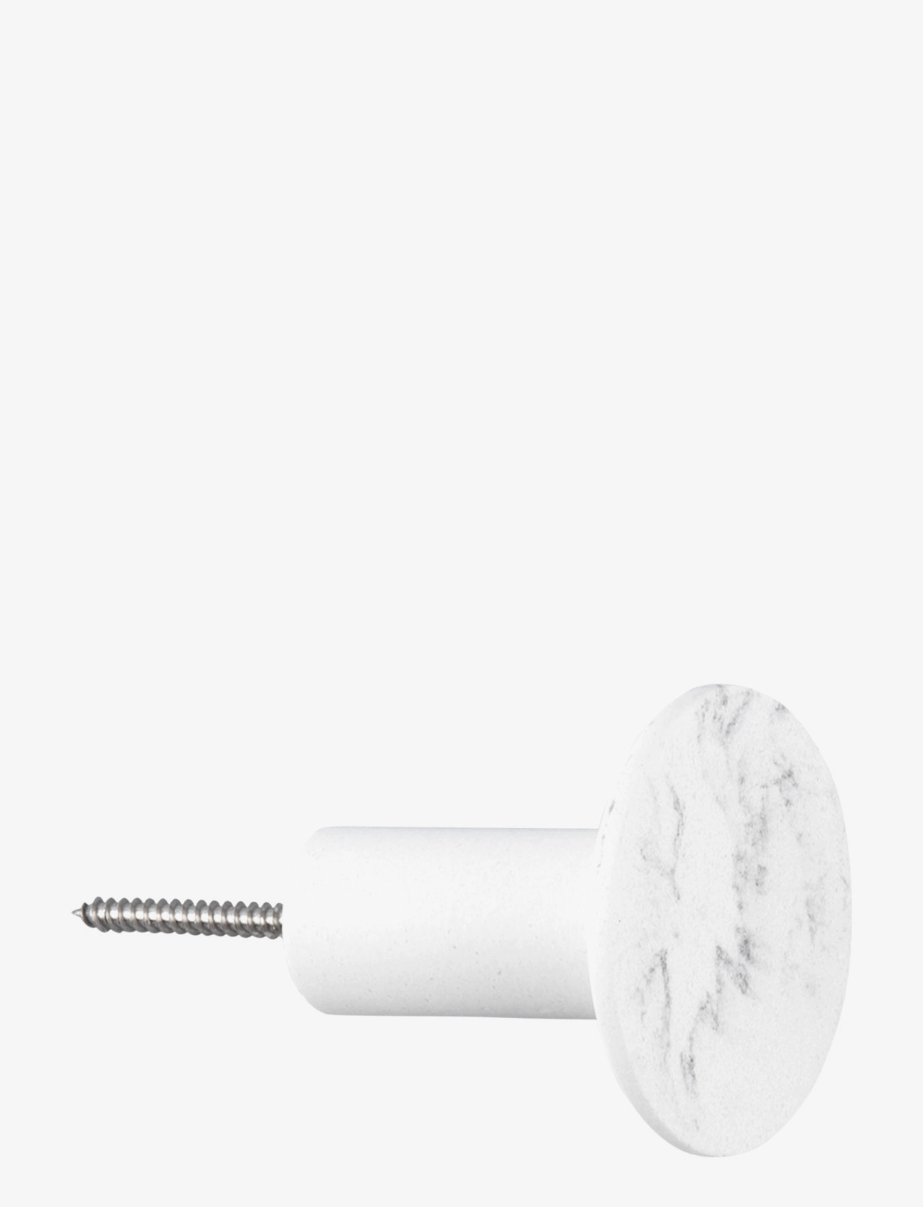 present time - Hook set Marble look polyresin white - white - 4