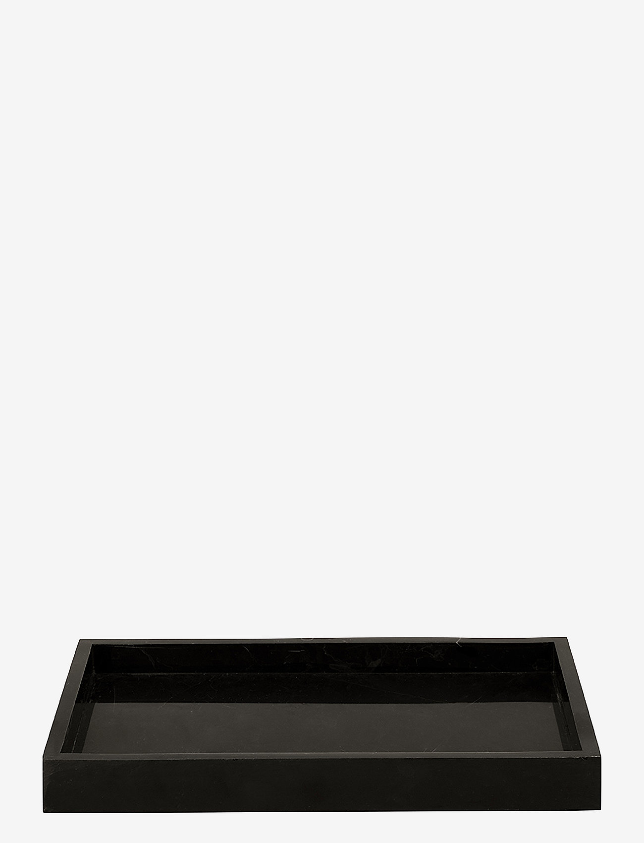present time - Tray Marble small black - black - 0