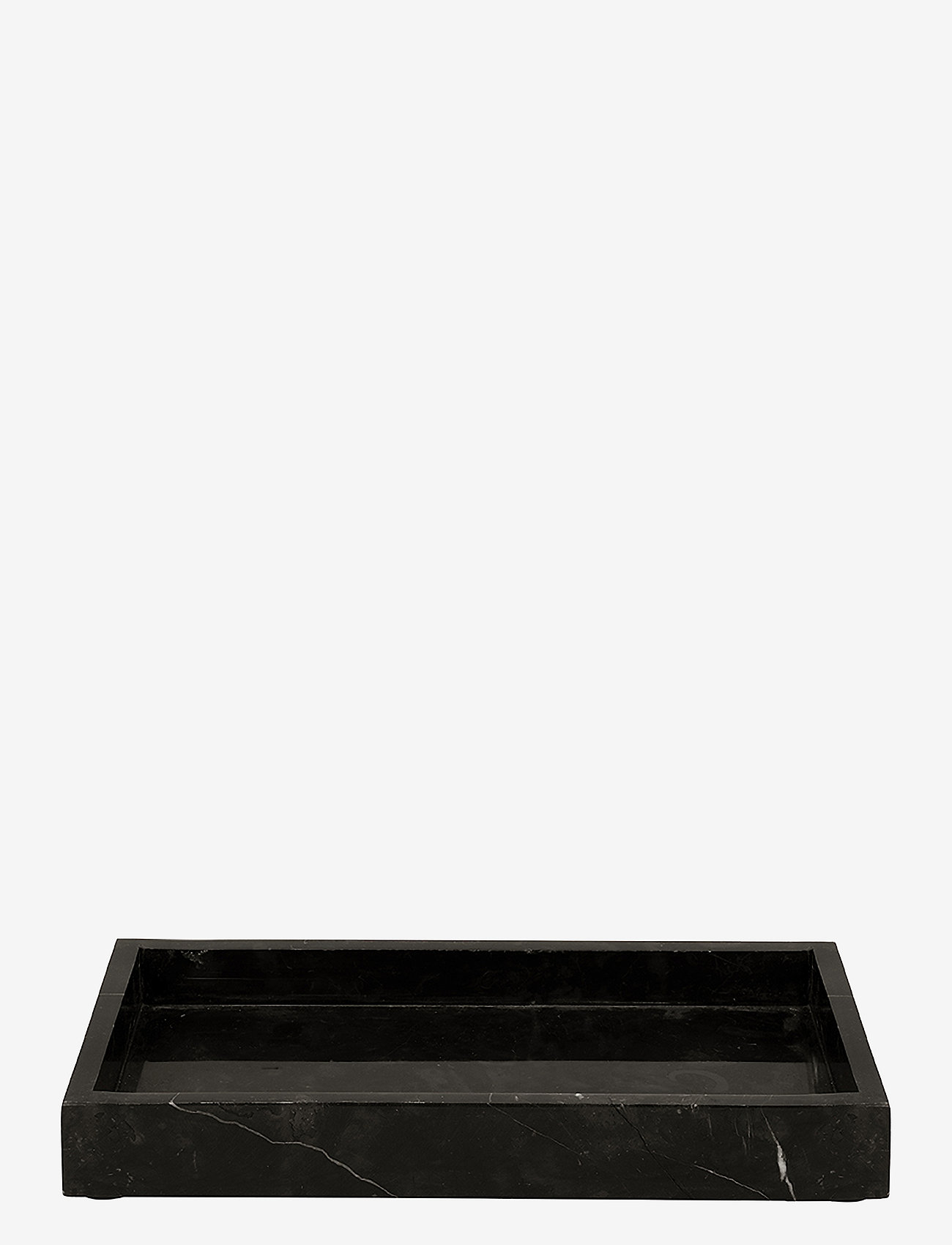 present time - Tray Marble medium black - black - 0