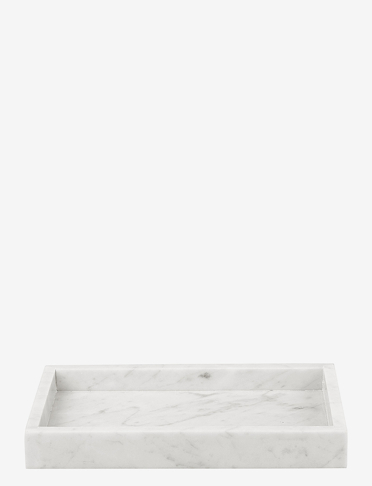 present time - Tray Marble medium white - white - 0