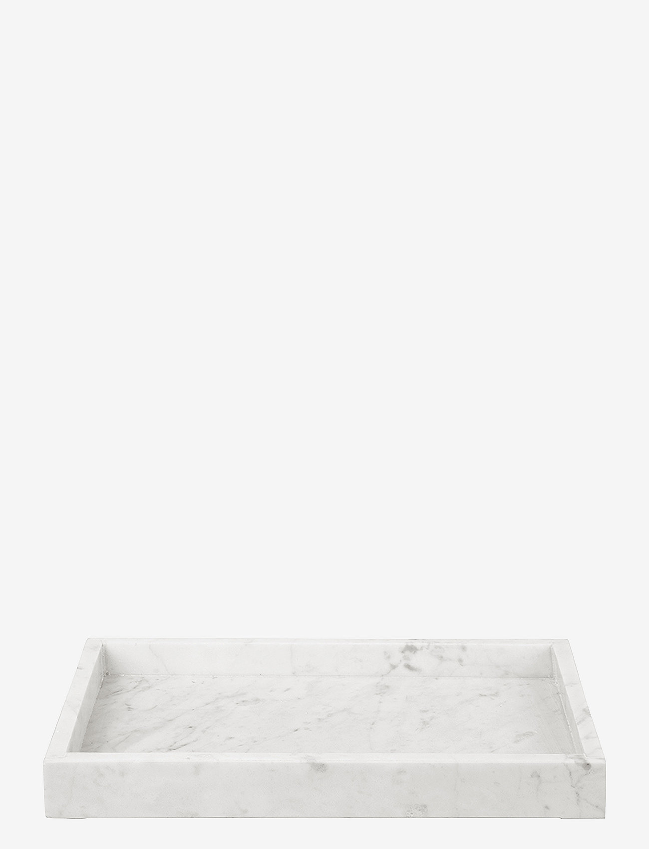 present time - Tray Marble large white - white - 0