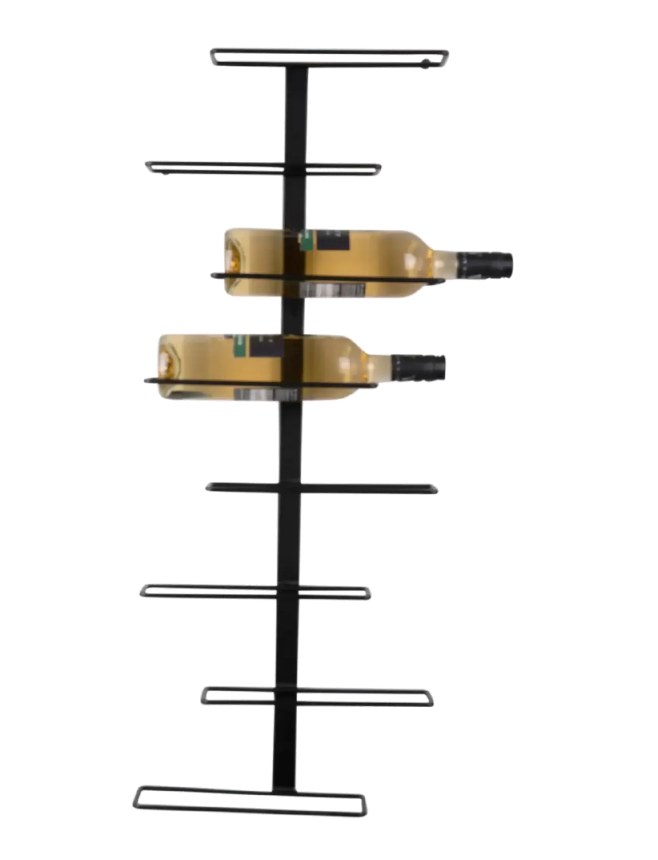 present time Wine rack Float metal matt black - Hyllor - BLACK / black