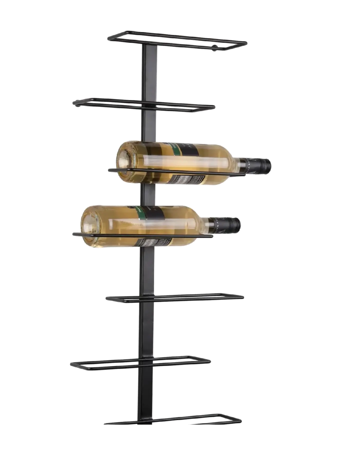 present time - Wine rack Float metal matt black - hoiustamine ja riiulid - black - 3