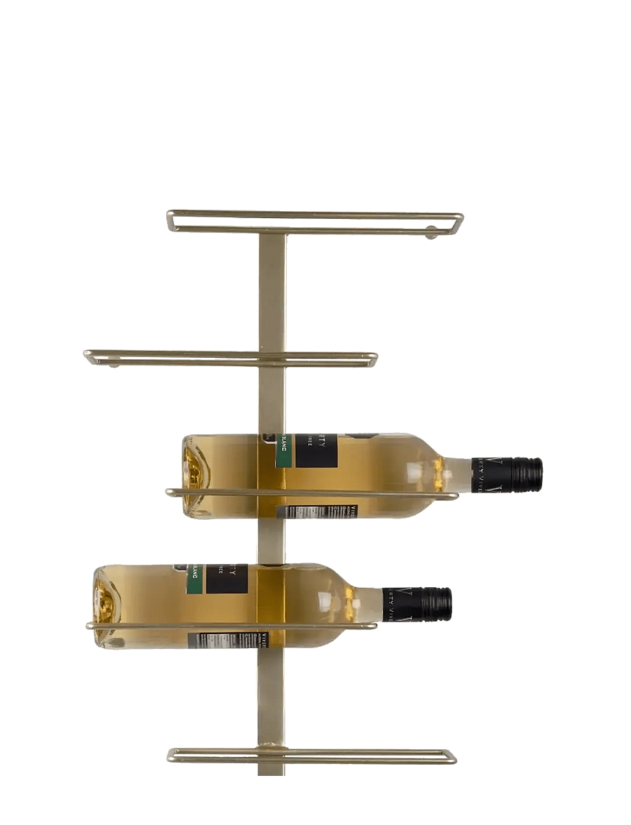 present time - Wine rack Float metal painted gold - hoiustamine ja riiulid - gold - 3