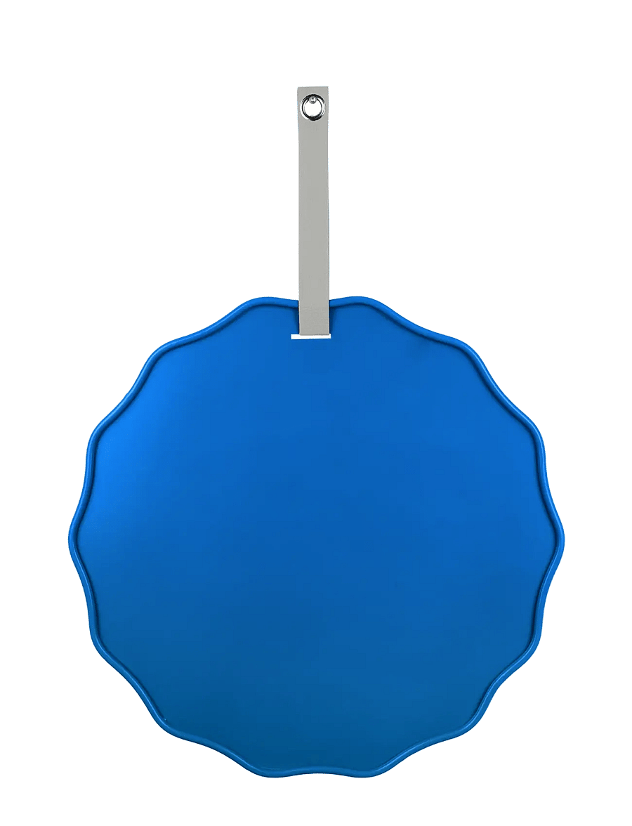 present time - Memo board Funky Wave bright blue, Incl. 5 white magnets, PU strap - seinakaunistused - blue - 0