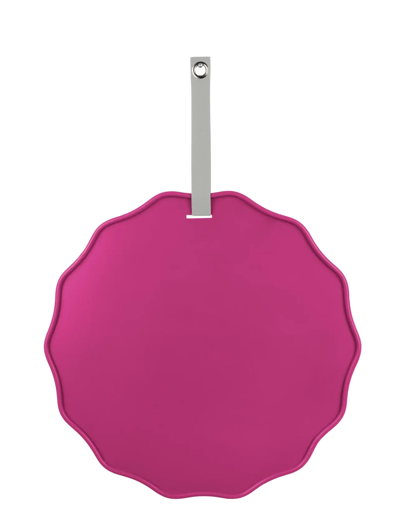PRESENT TIME Memo Board Funky Wave Bright Pink, Incl. 5 Weiß Magnets, Pu Strap Pink - Ø:51CM - Kinder