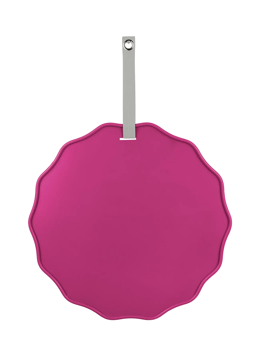 present time - Memo board Funky Wave bright pink, Incl. 5 white magnets, PU strap - seinakaunistused - pink - 0