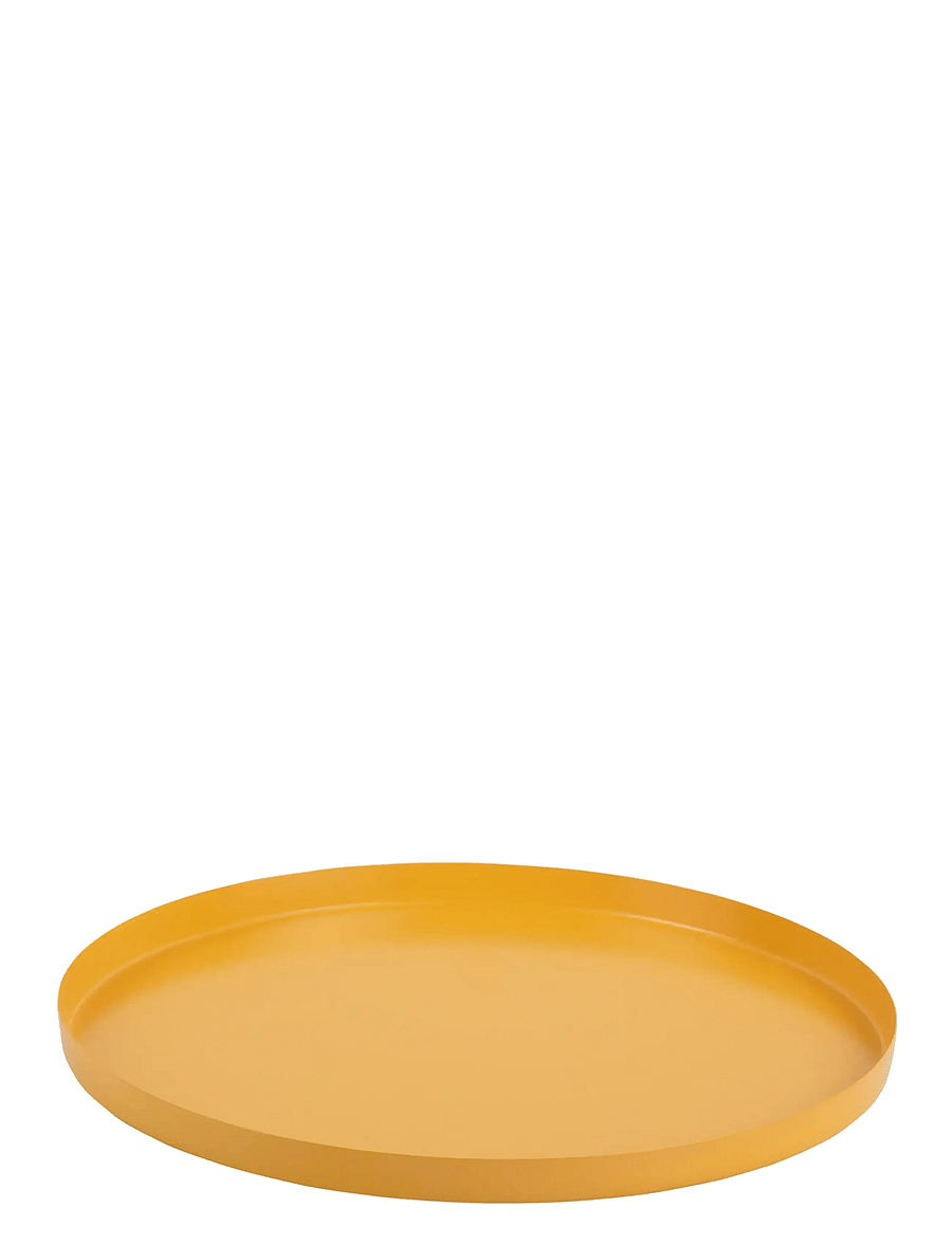 present time - Tray Servir Round Extra Small - kandikud - yellow - 0