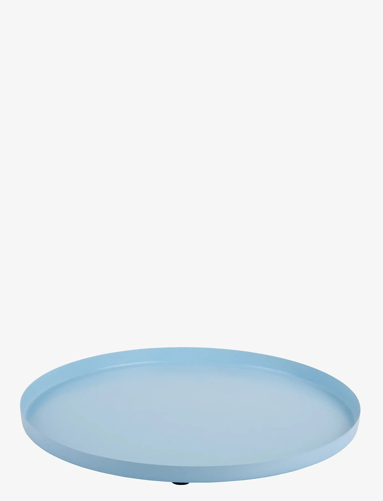 present time - Tray Servir Round Small - brickor - blue - 0