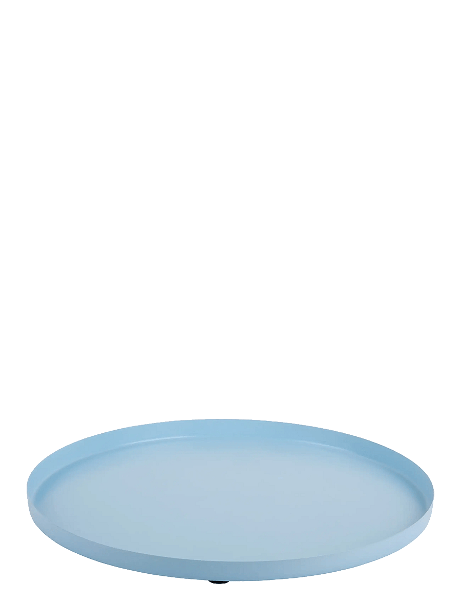 present time - Tray Servir Round Small - tabletts - blue - 0