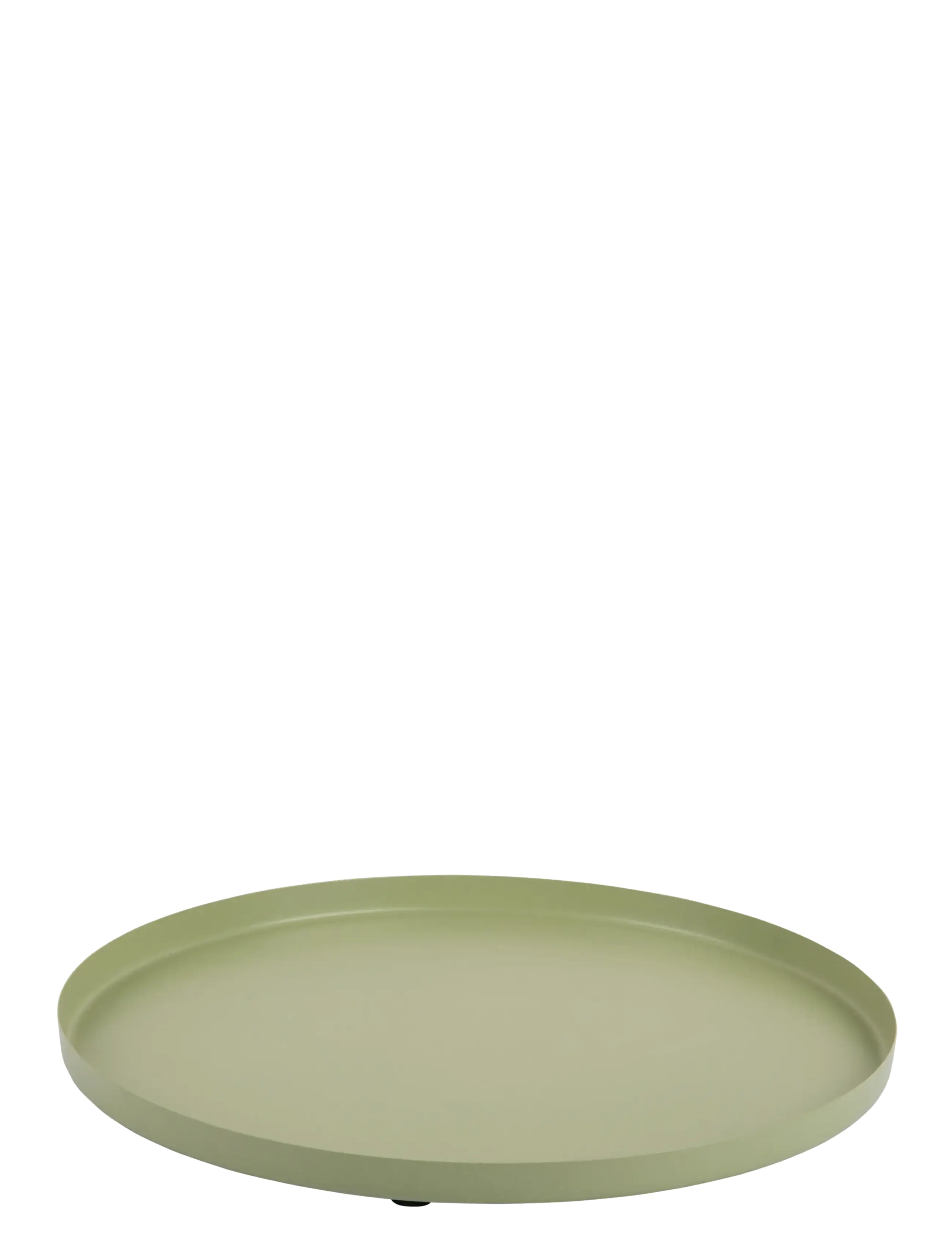 present time Tray Servir Round Small, Ø 30 cm, Dining & Table Accessories, Grün - Trays, Homeware