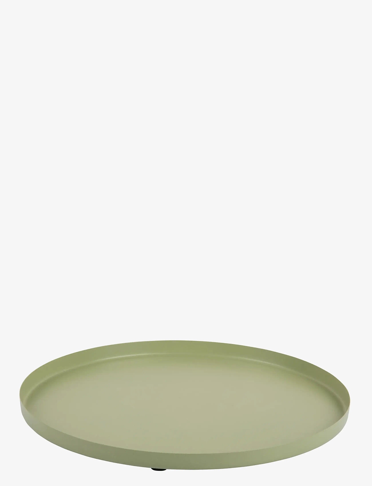 present time - Tray Servir Round Small - tabletts - green - 0