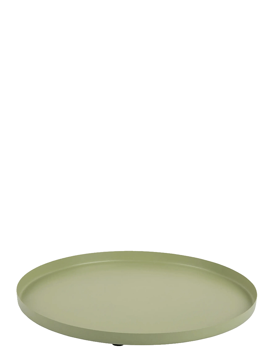 present time - Tray Servir Round Small - tabletts - green - 0