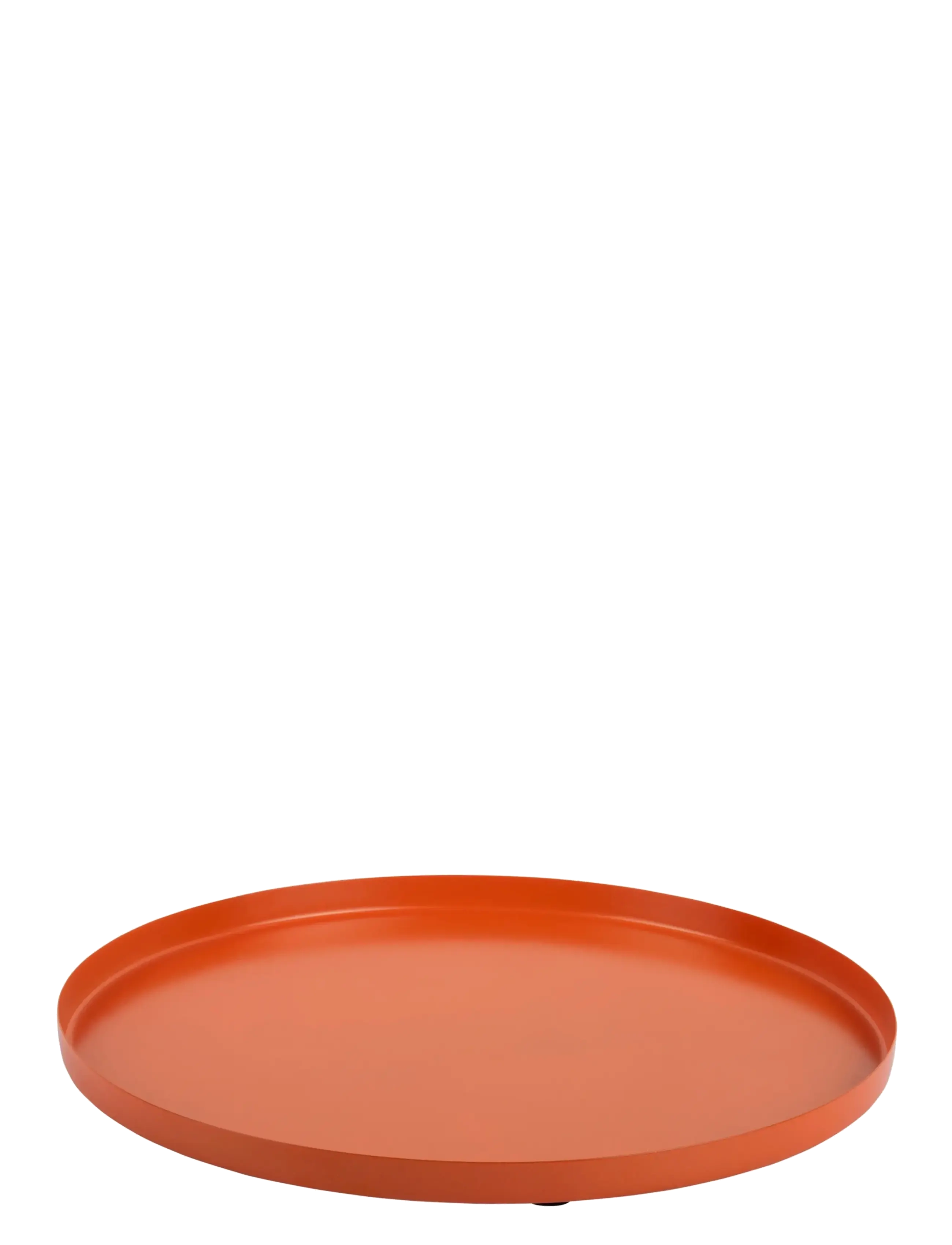present time Tray Servir Round Small, Bakke, Orange, Str: Ø 30 CM