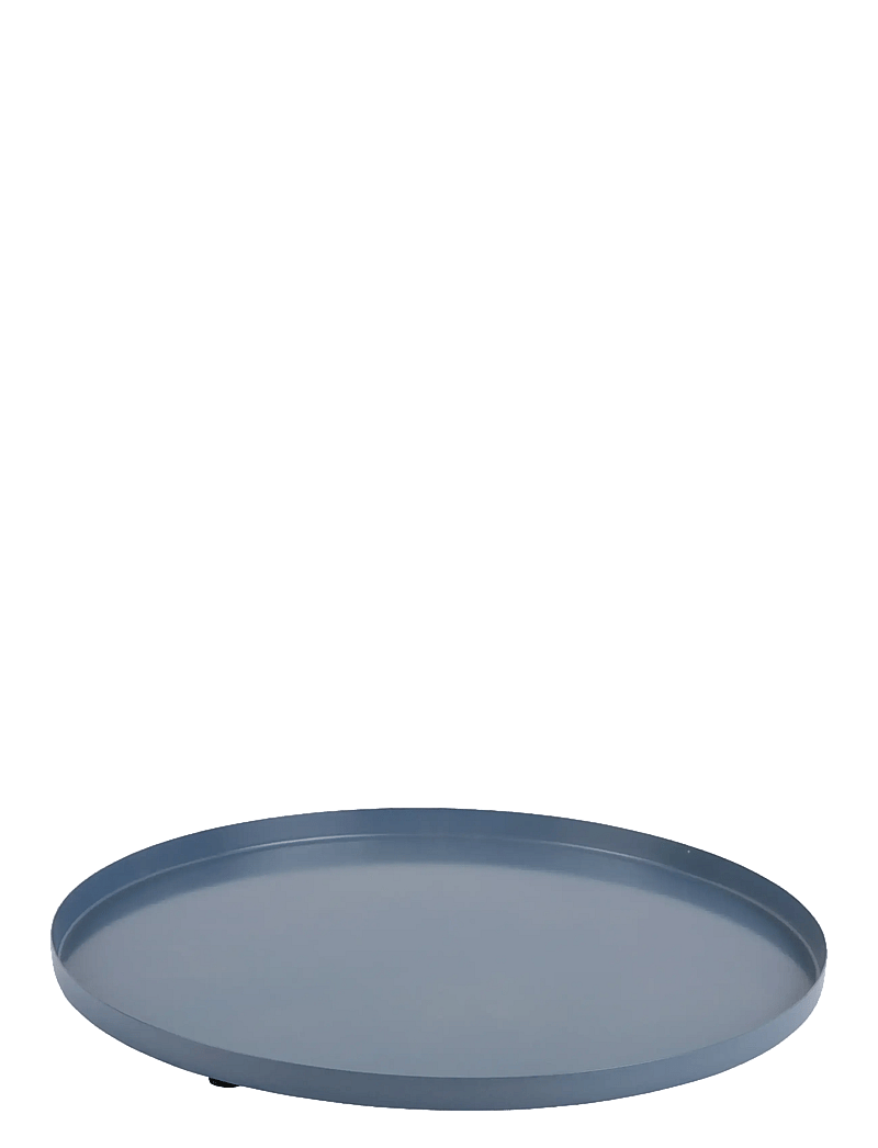 present time - Tray Servir Round Medium - tabletts - blue - 0